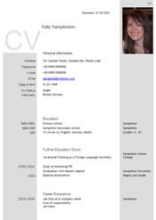 CV Sample - click to view
